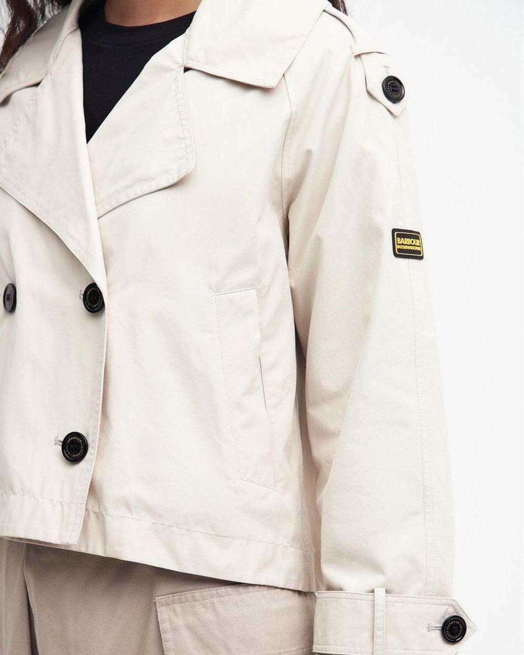 Barbour casual cheap jacket womens white