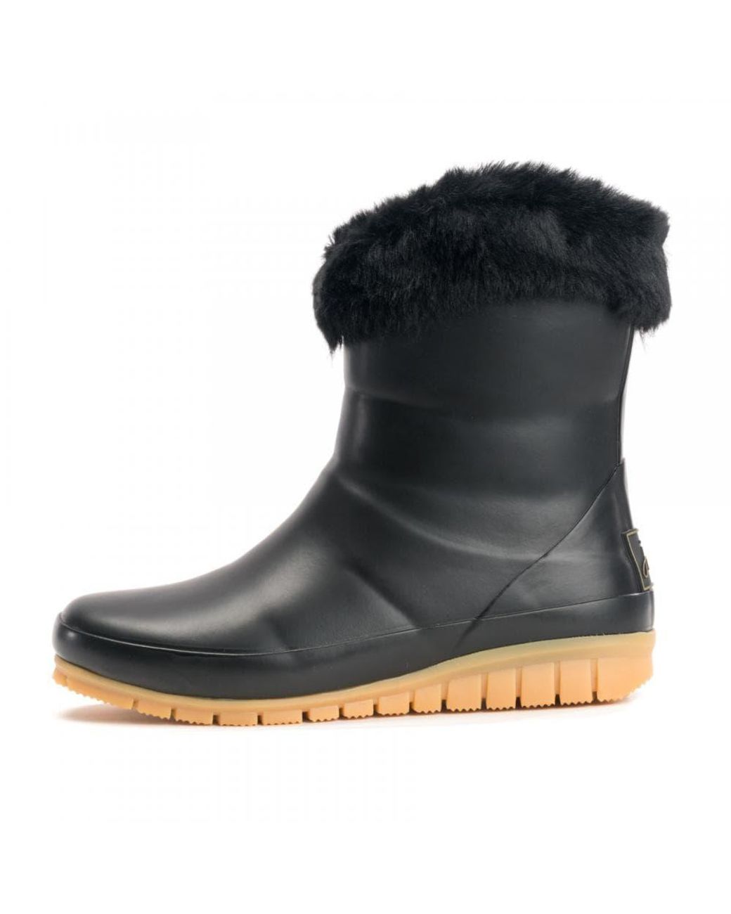 Joules Chilton Short Padded Wellington Boots in Black | Lyst Australia