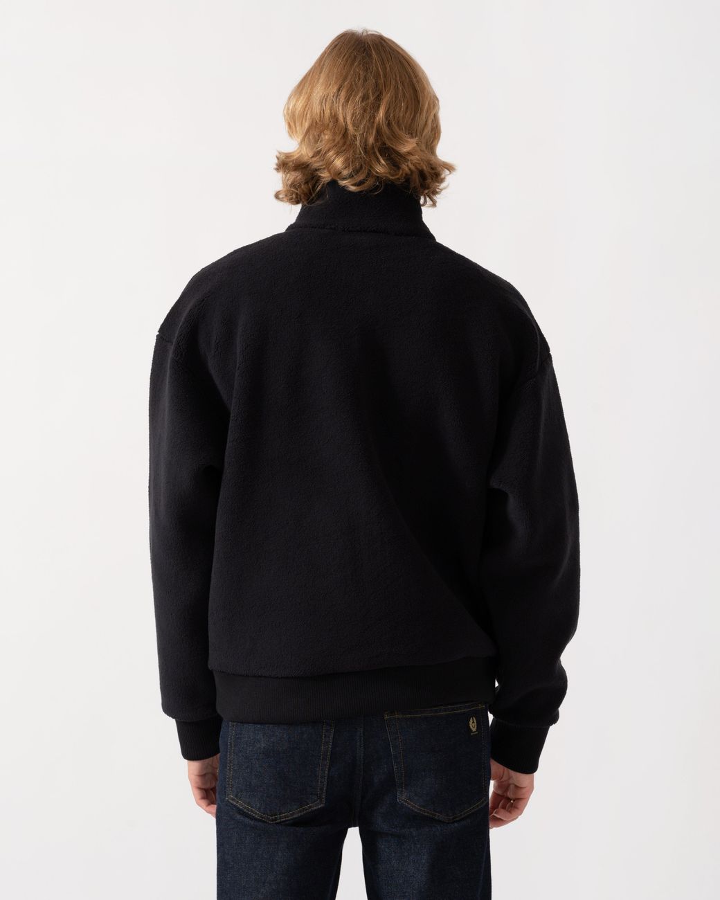 Boss Black Logo-Embroidered Zip-Up Sweatshirt for men