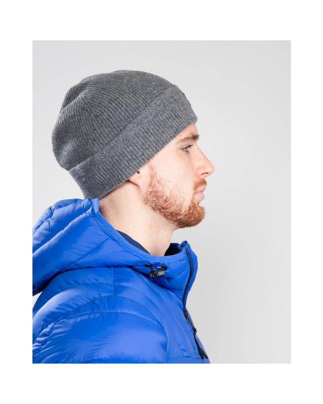 Lyle \u0026 Scott Racked Rib Beanie in Gray 