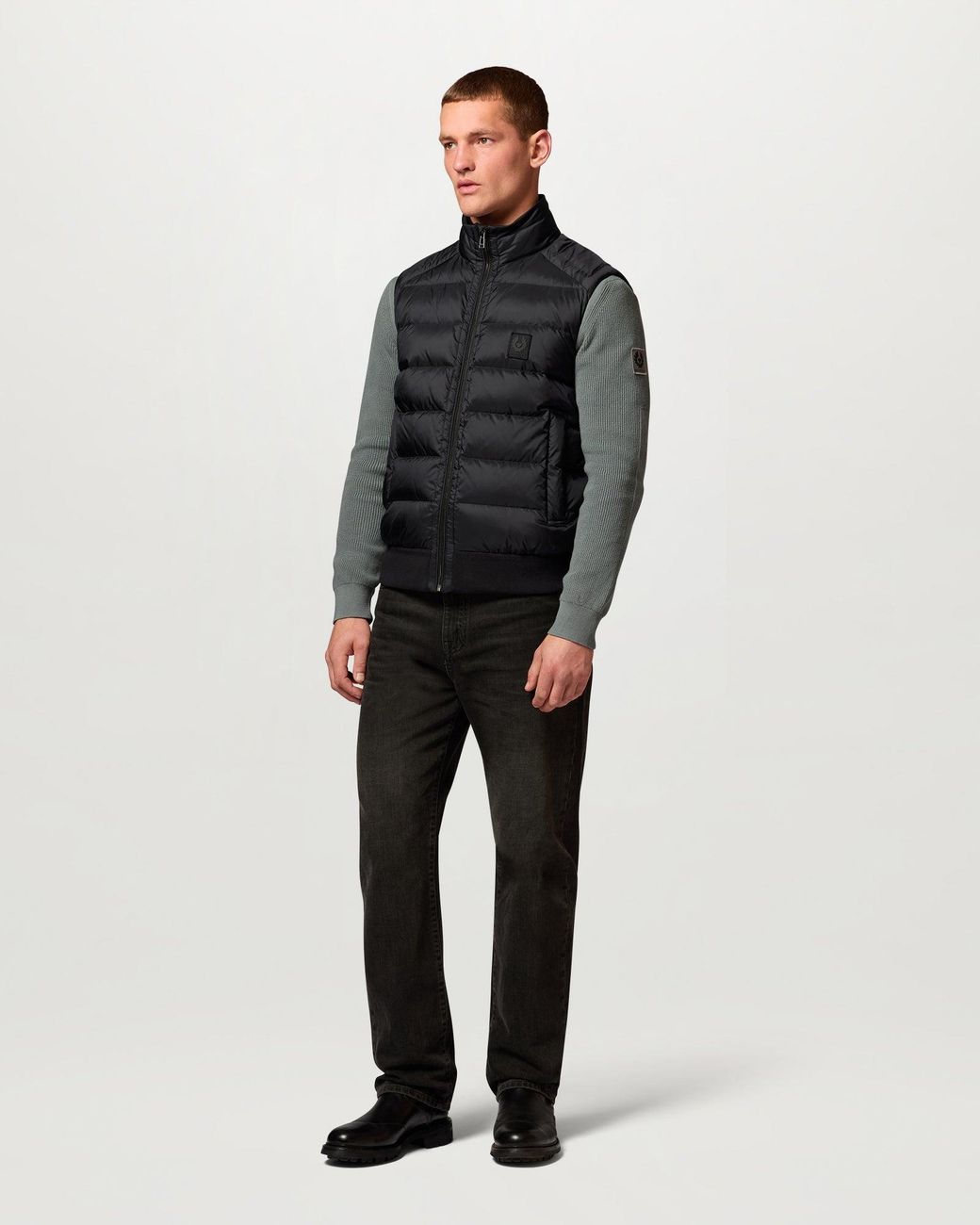 Belstaff Black Compound Gilet for men