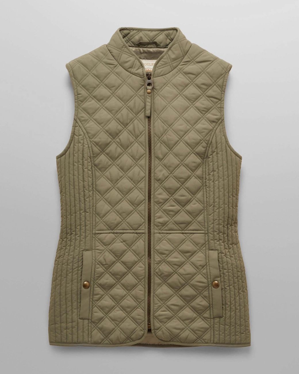 Joules Green Minx Diamond Quilt Gilet