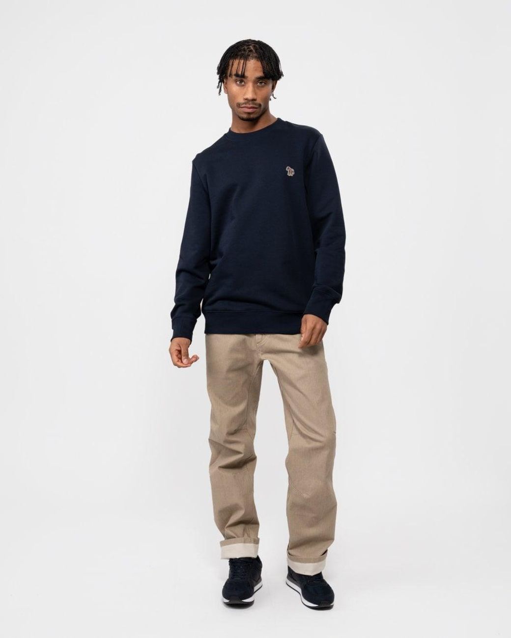 Paul Smith Blue Ps Regular Fit Sports Stripe Zebra Sweatshirt for men