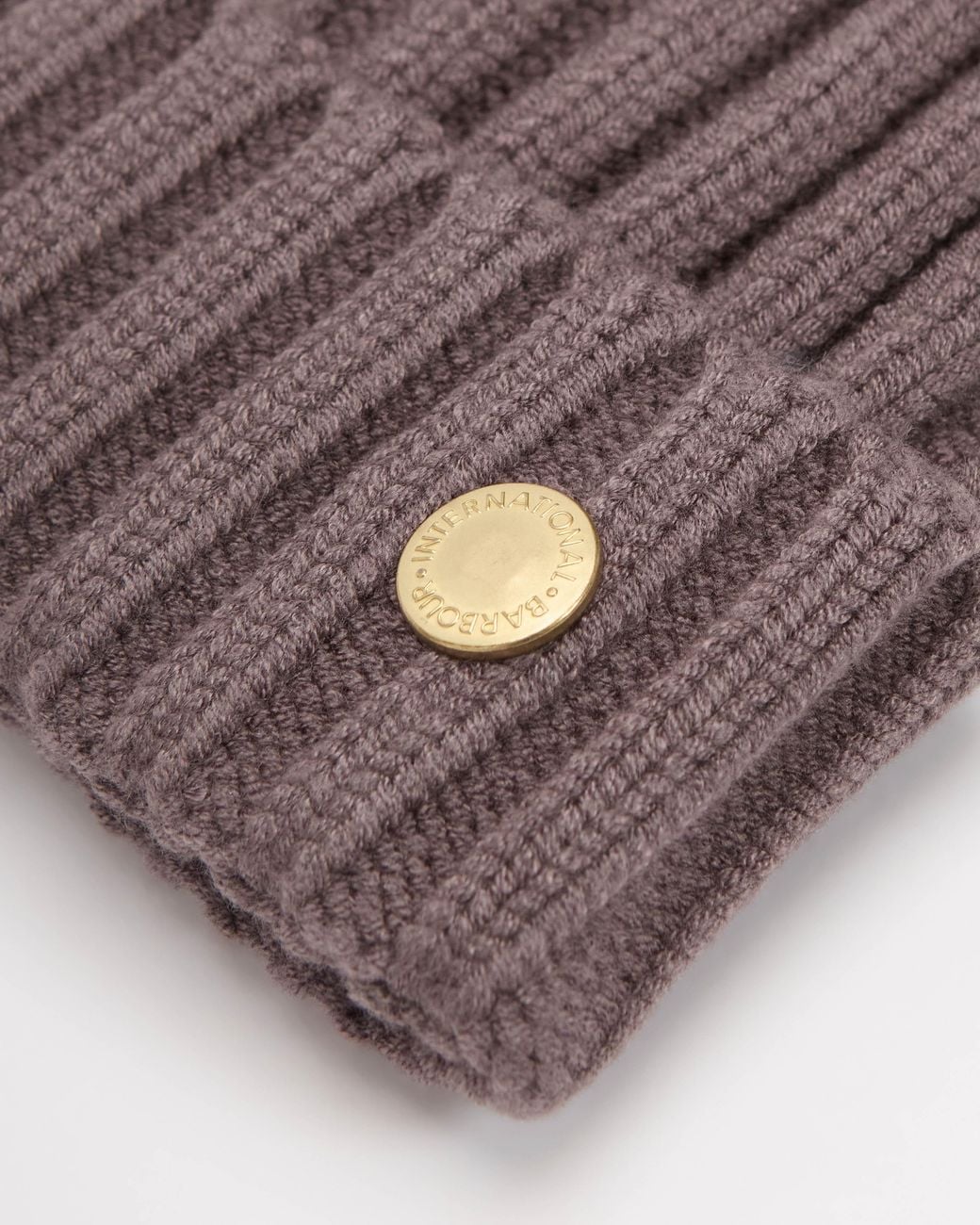 Barbour Brown Conway Knitted Beanie Hat