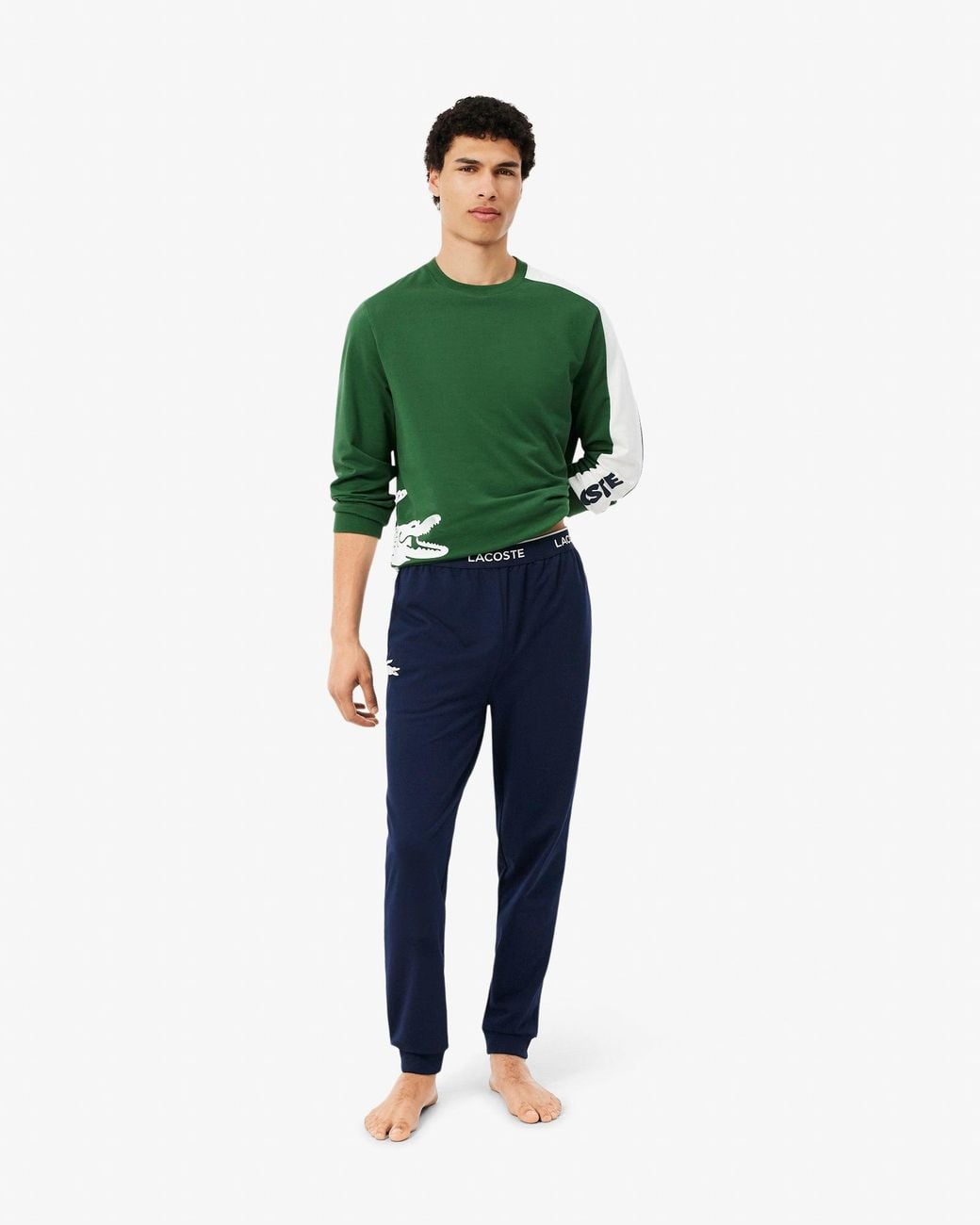Lacoste Blue Fleece Loungewear Pants for men
