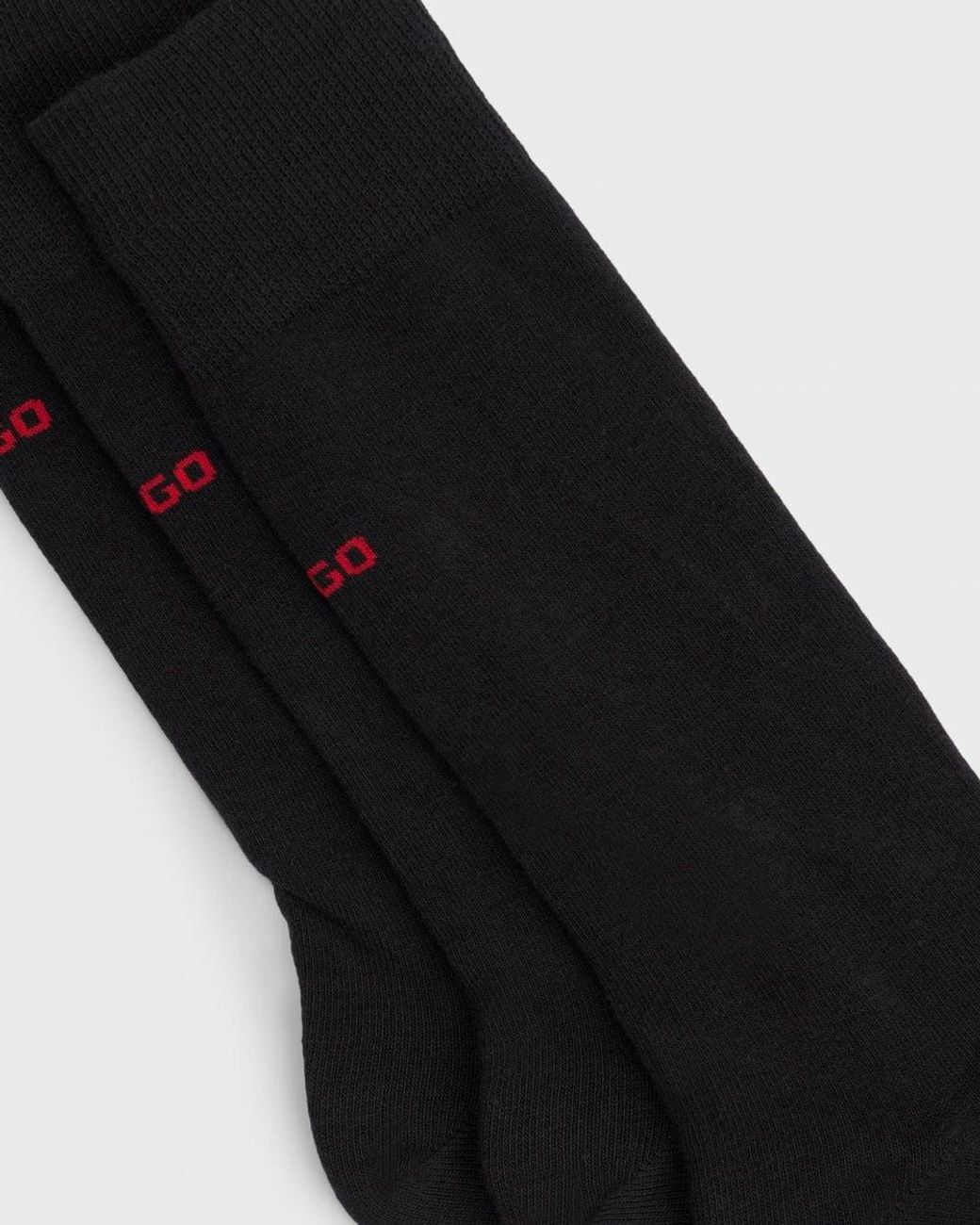 HUGO Blue 3-Pack Of Regular Length Socks With Logo Details Nos for men