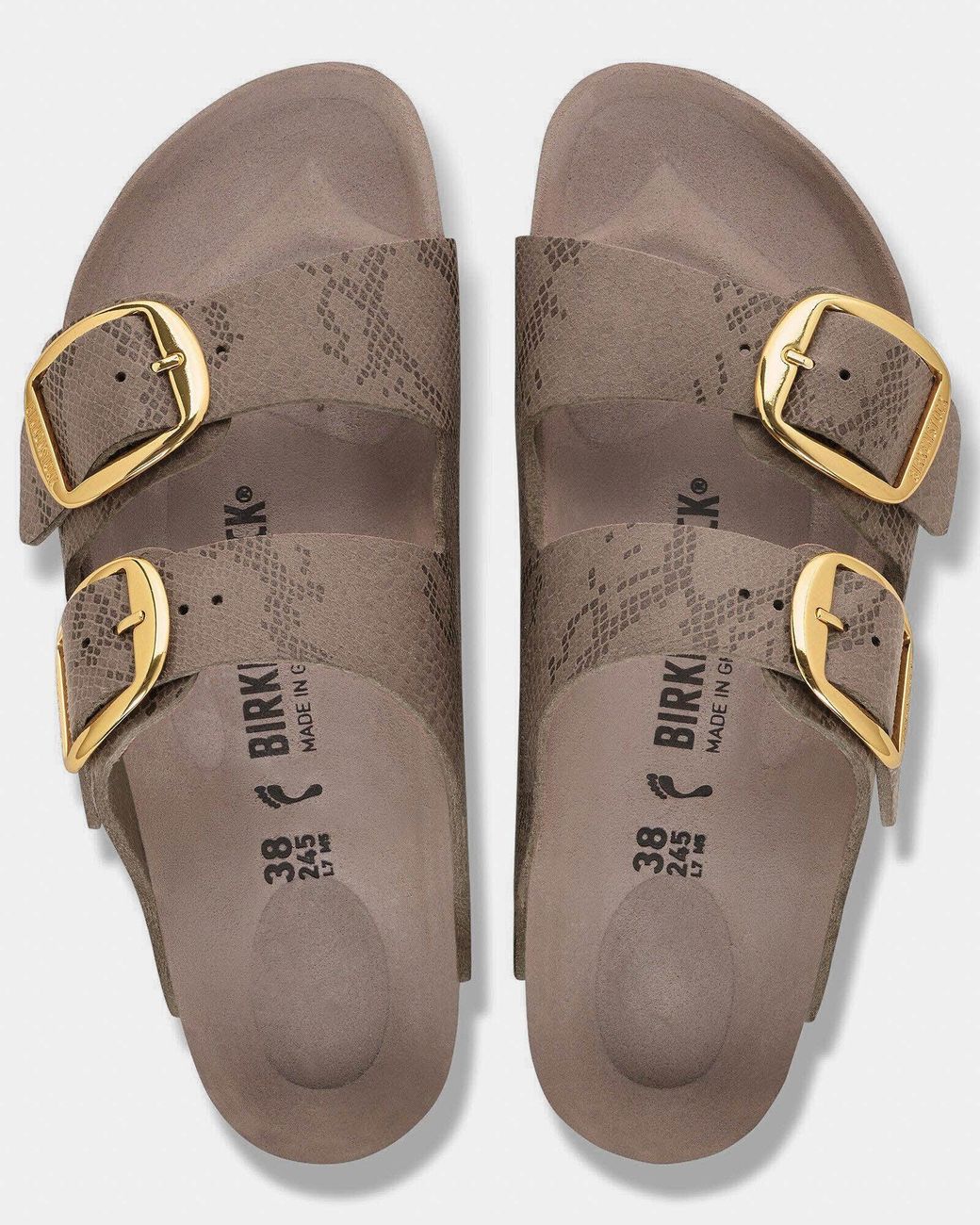 Birkenstock Brown Arizona Big Buckle Synthetics Sandals