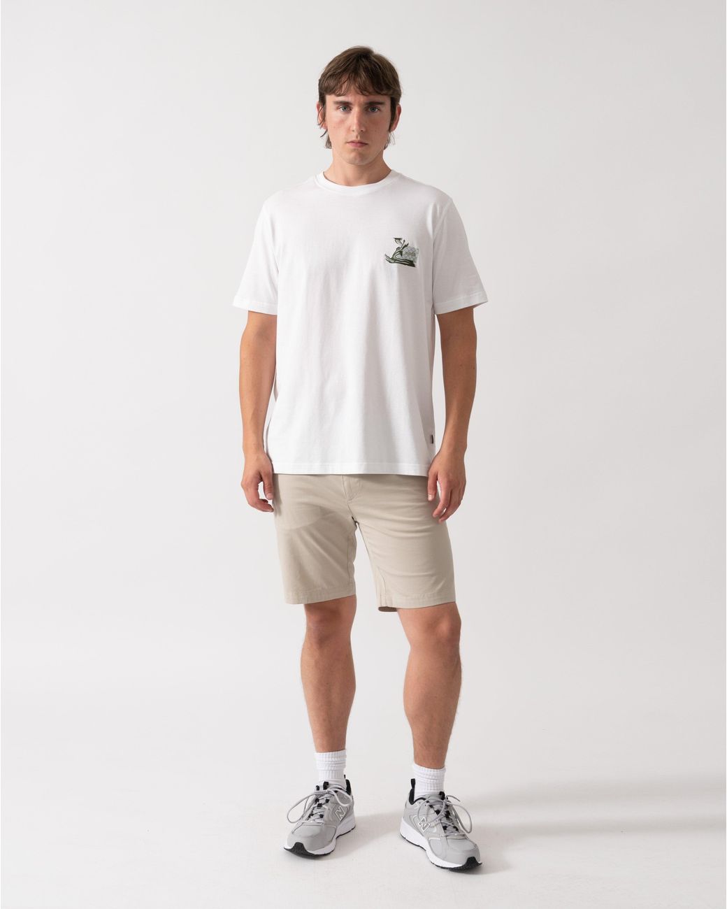 Boss White Te Blueprint T-Shirt for men