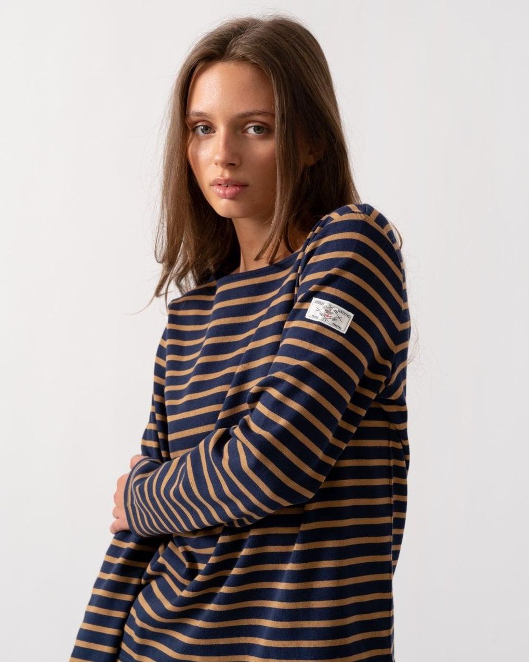 Joules Blue Harbour Broad Stripe Breton Top