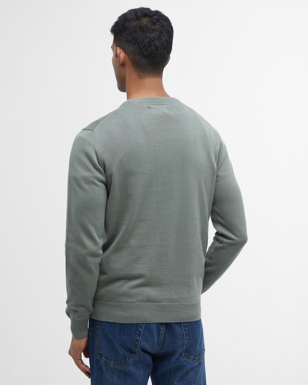 Barbour Gray Pima Cotton Crew Sweatshirt for men