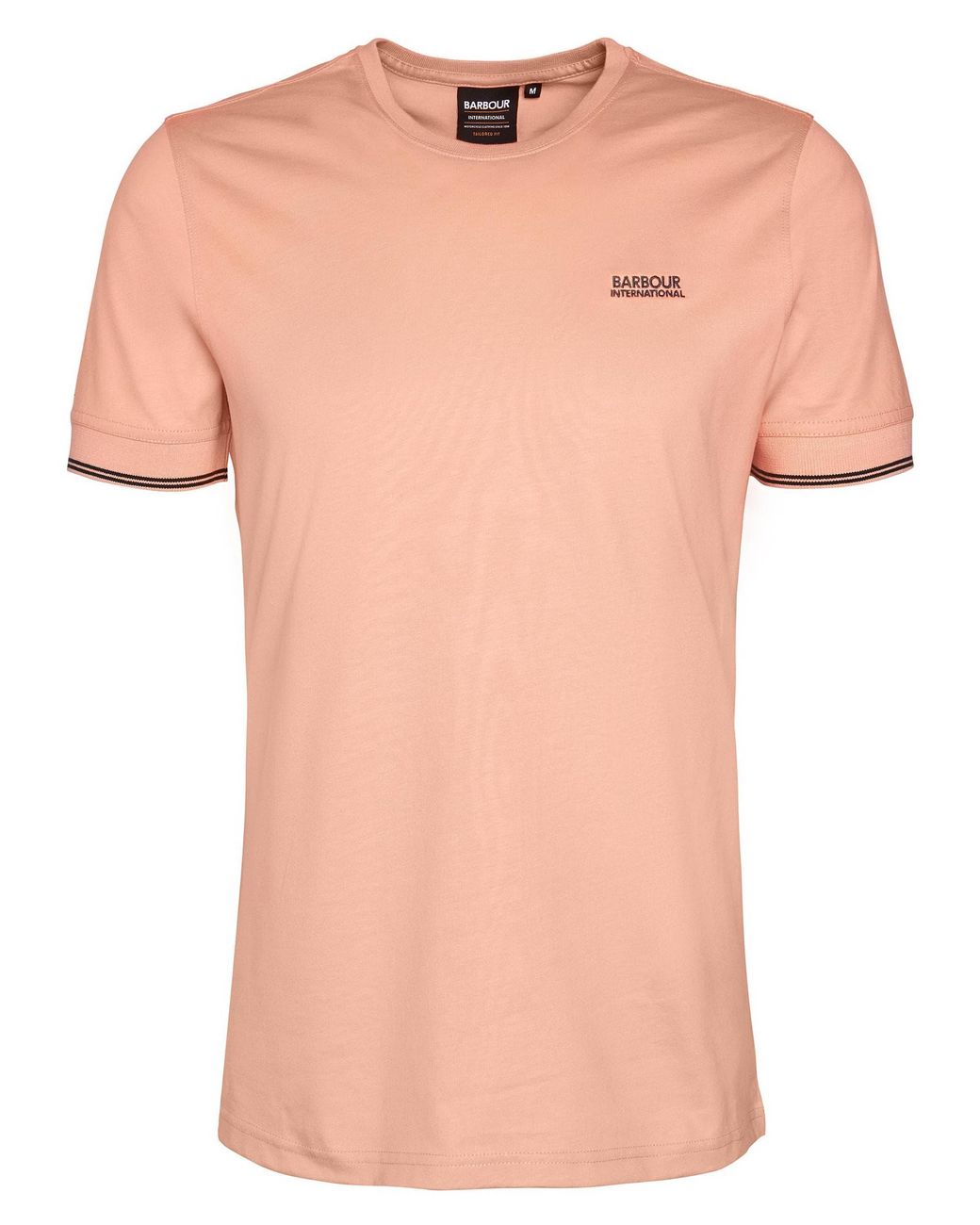 Barbour Pink Philip Tipped Cuff Tailored T-Shirt for men