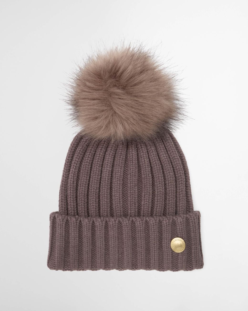 Barbour Brown Conway Knitted Beanie Hat