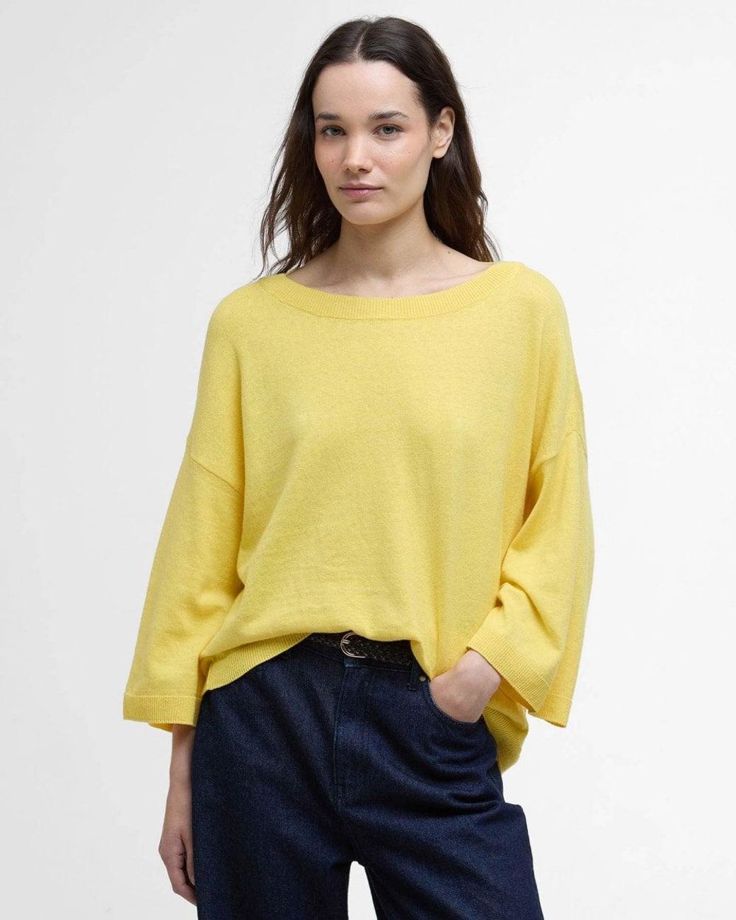 Barbour Yellow Lucy Jumper