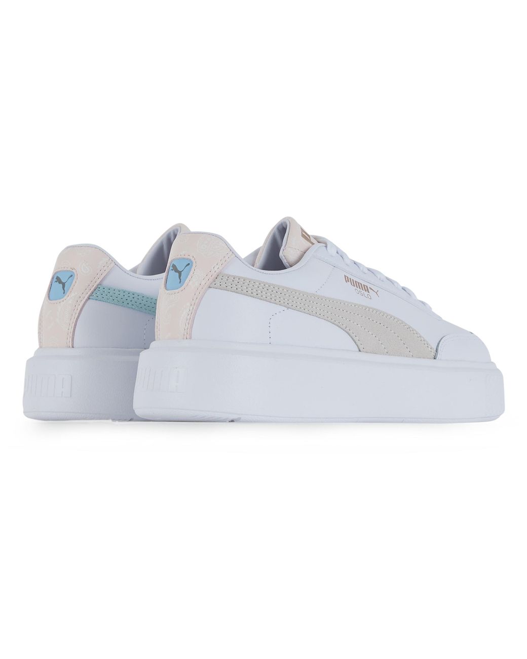 puma beige bleu