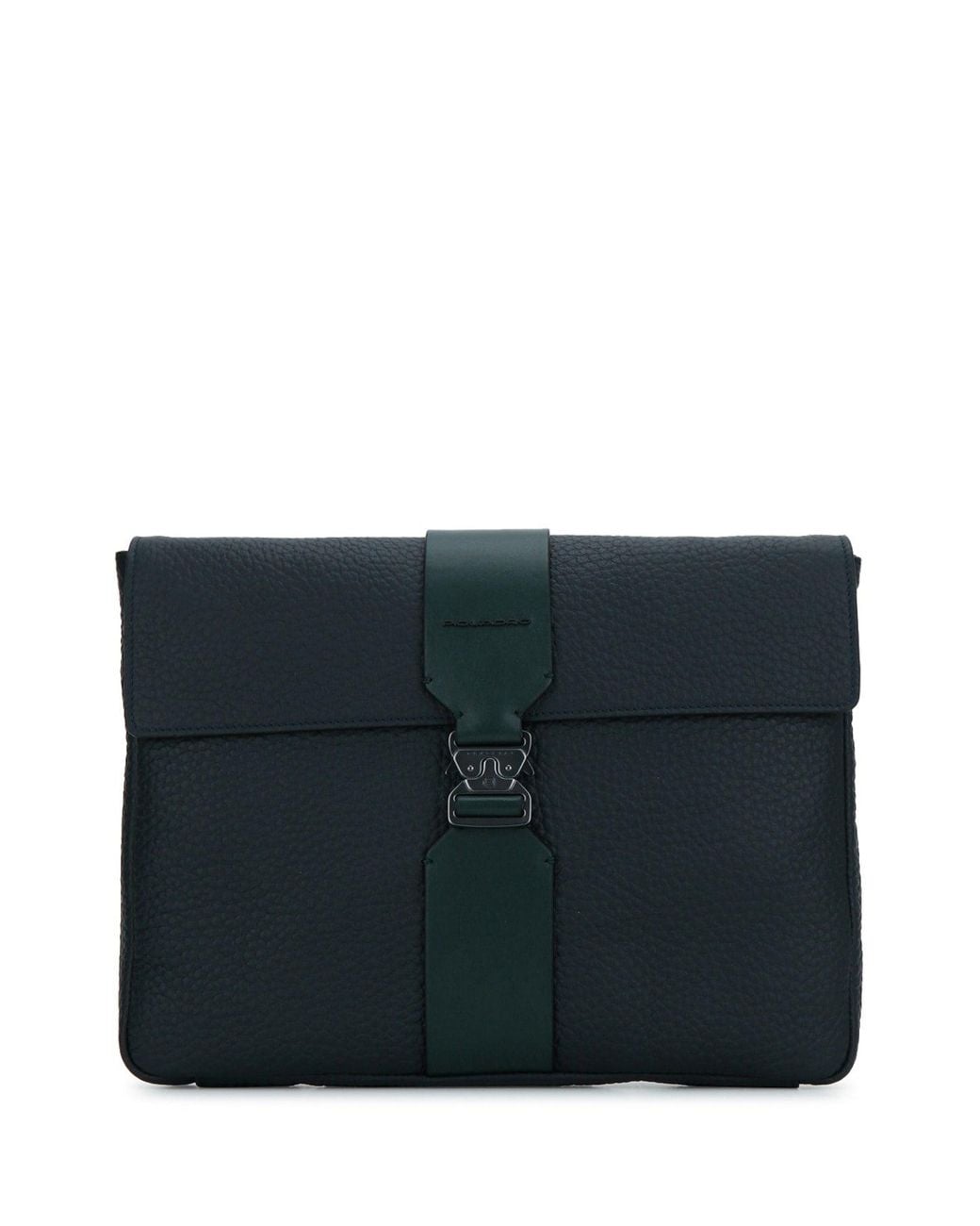 Piquadro Black Mini Leather Tech Pouch For for men