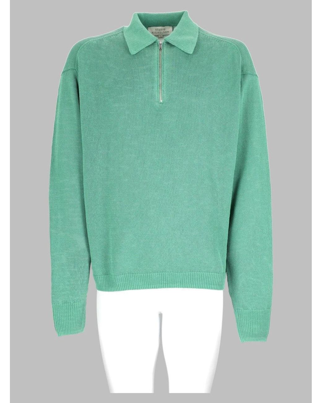 Studio Nicholson Green Apple Paper Sweatshirt for men