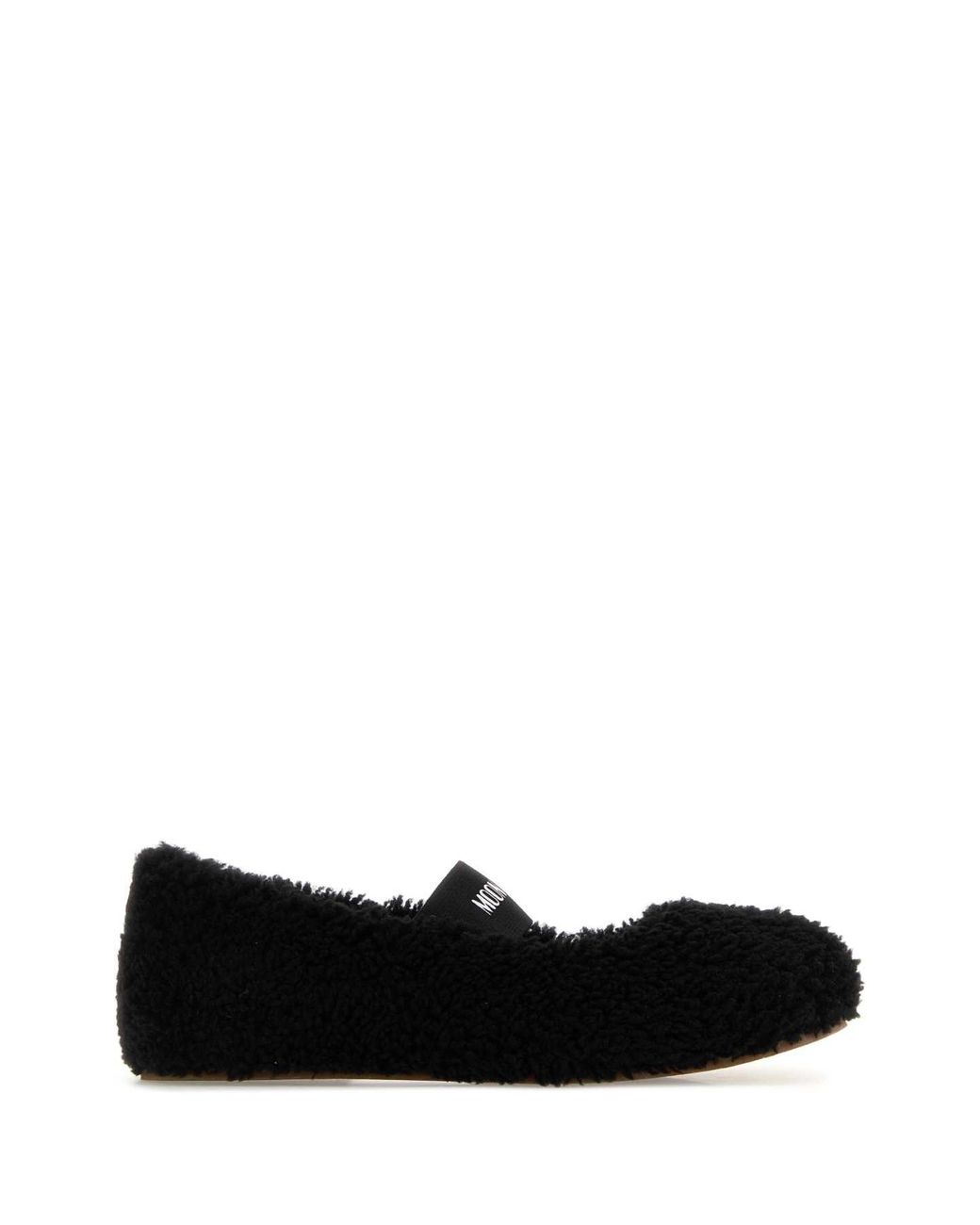Moon Boot Black Shearling Ballerinas