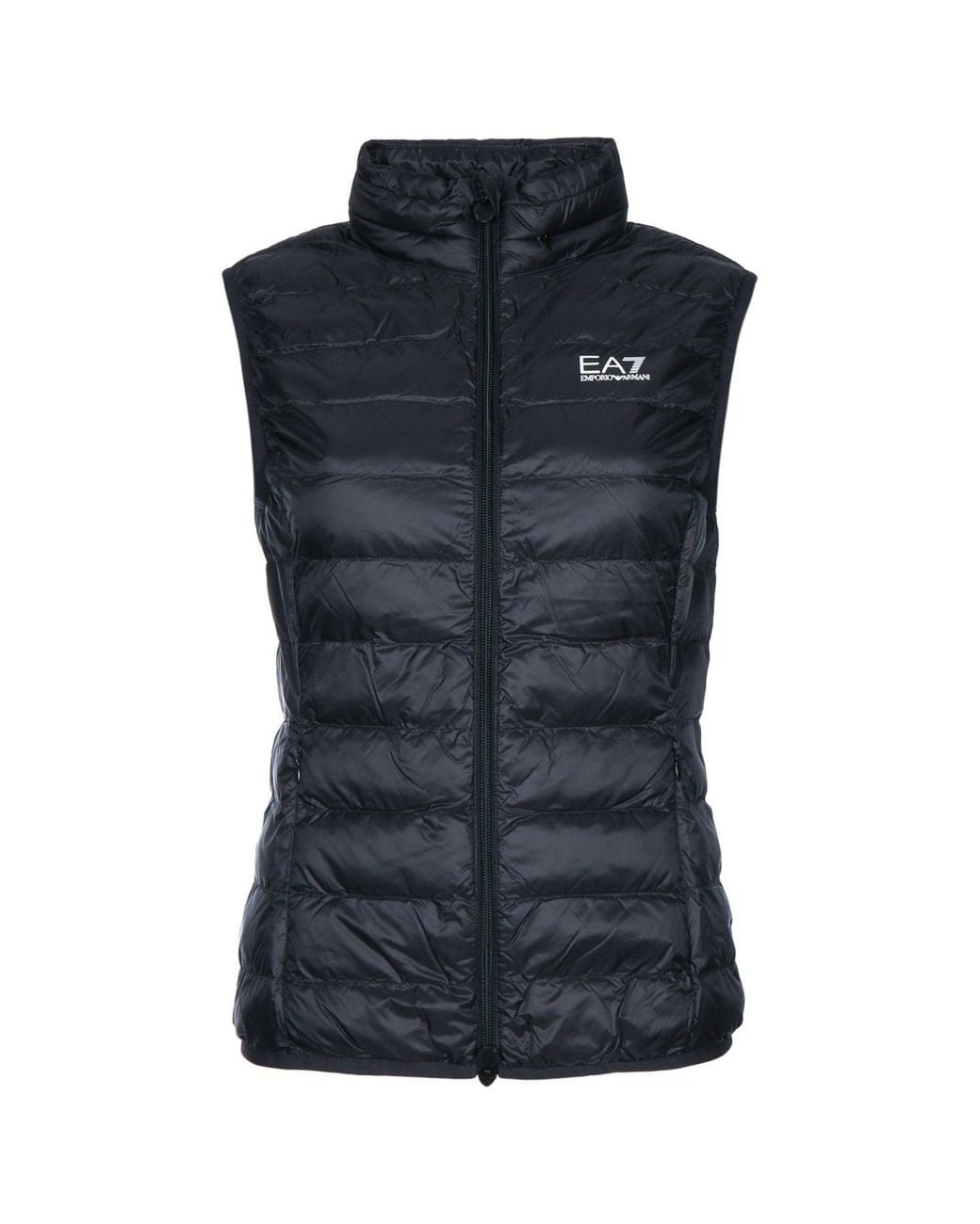 EA7 Blue E. A.7 Polyamide Padded Vest For