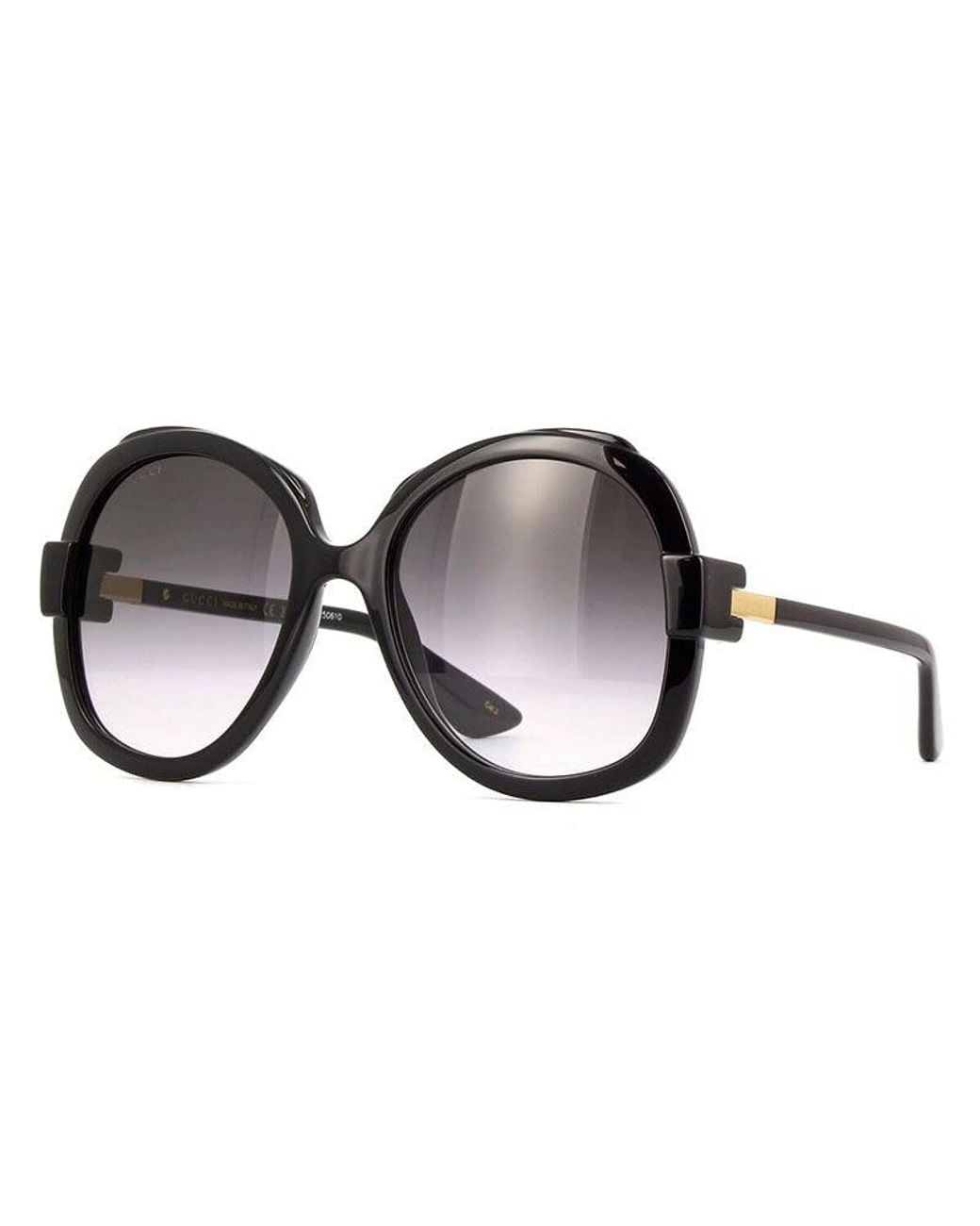 Gucci Black Mini Sunglasses With Gradient Lenses