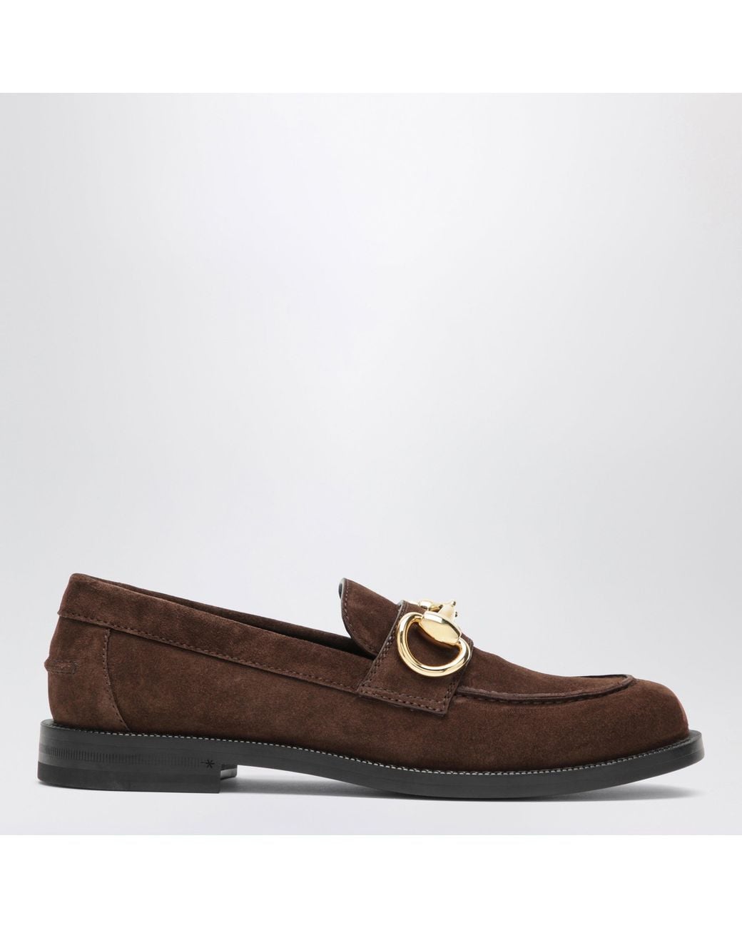Gucci Brown Boulevard Suede Moccasin