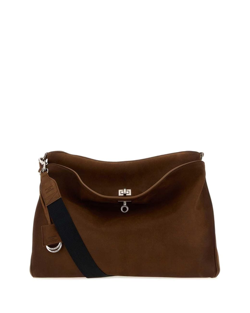 Balenciaga Leather Rodeo Messenger Shopping Handbag in Brown for Men | Lyst