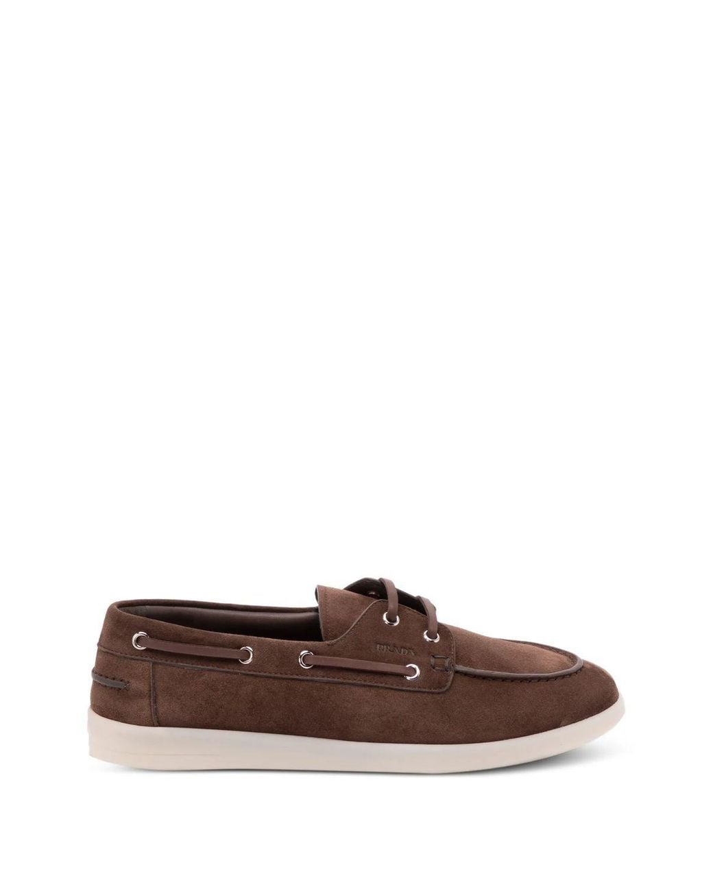 Prada Brown Stylish Moccasins for men