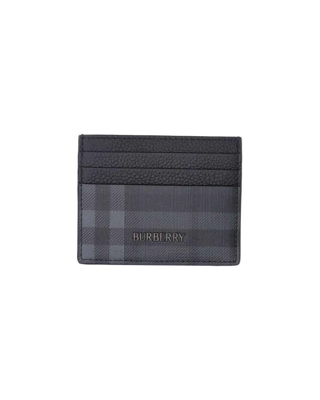 Burberry Blue Check Card Holder for men