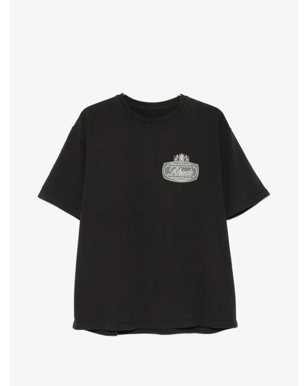 Rhude Black Desert Crest Graphic Tee for men