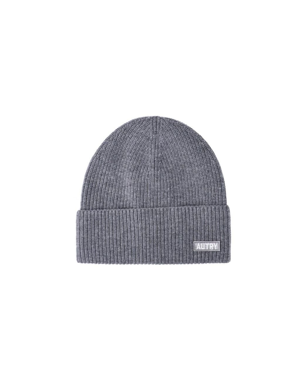 Autry Blue Wool & Nylon Beanie Hat