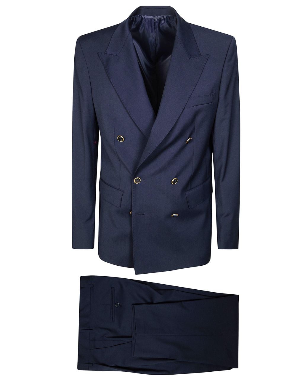 MARSĒM Blue Deep Six Button Suit for men