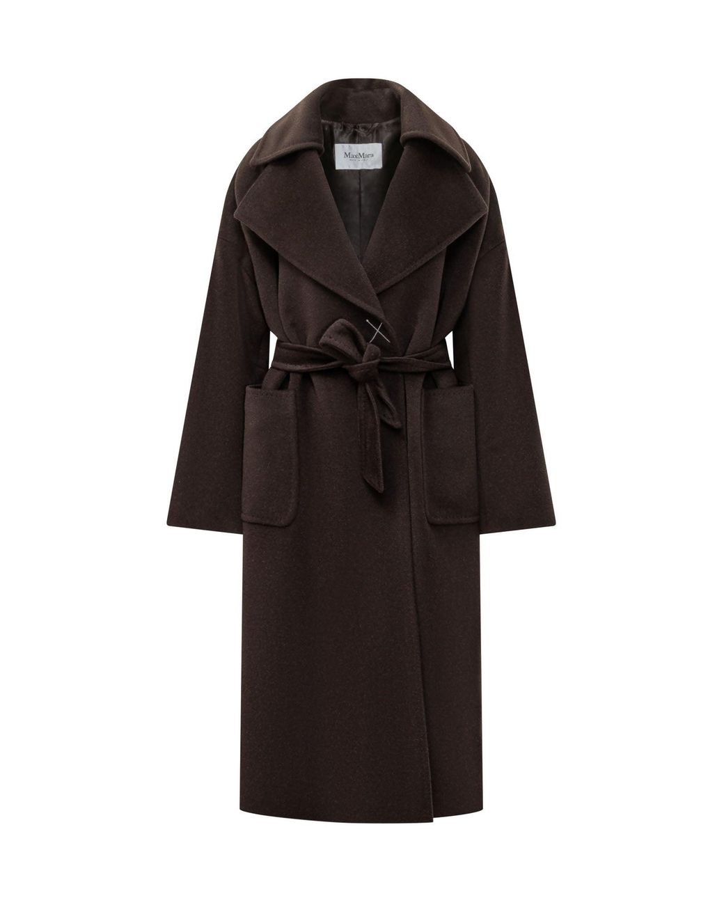 Max Mara Black Panda Overcoat