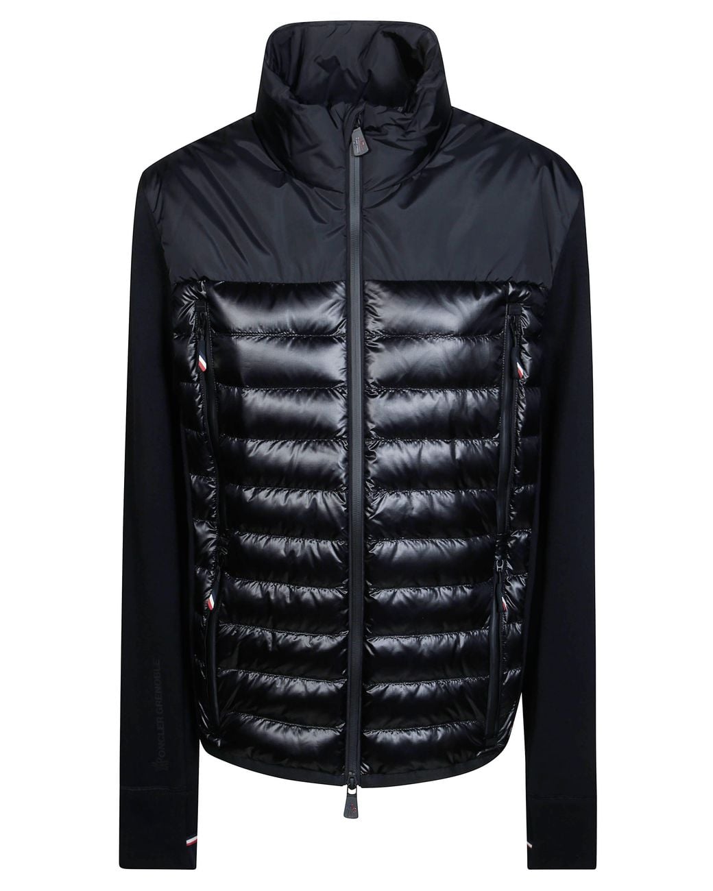 Moncler Quilted Sweater Cardigan in Black for Men | Lyst