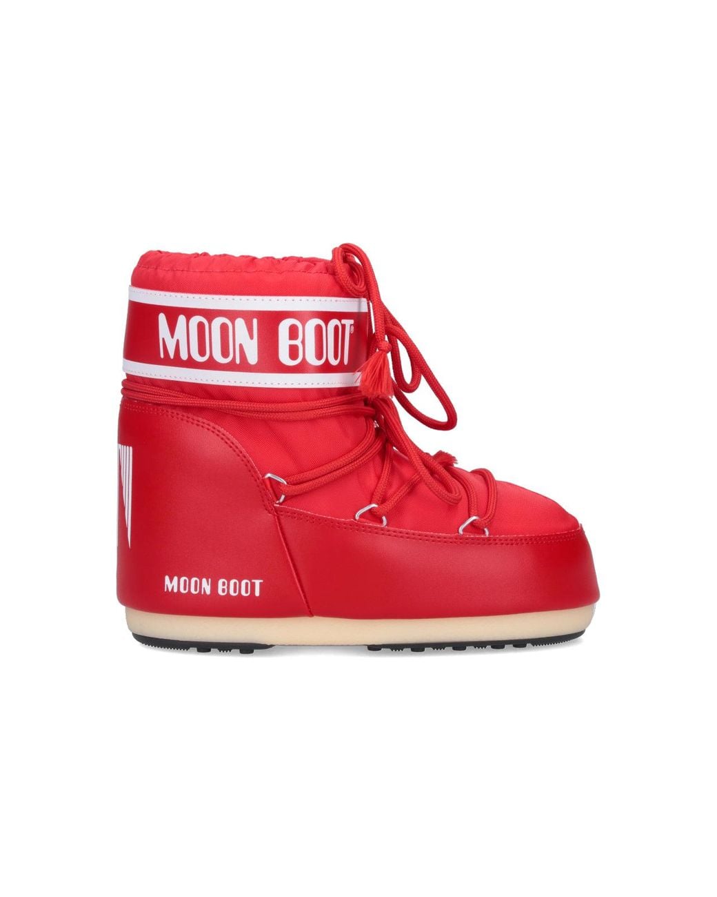 Moon Boot Red Bright Mini Moon-Style Boots