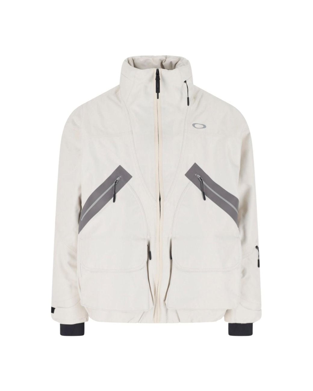 Oakley White Insulated Ski Jacket for men