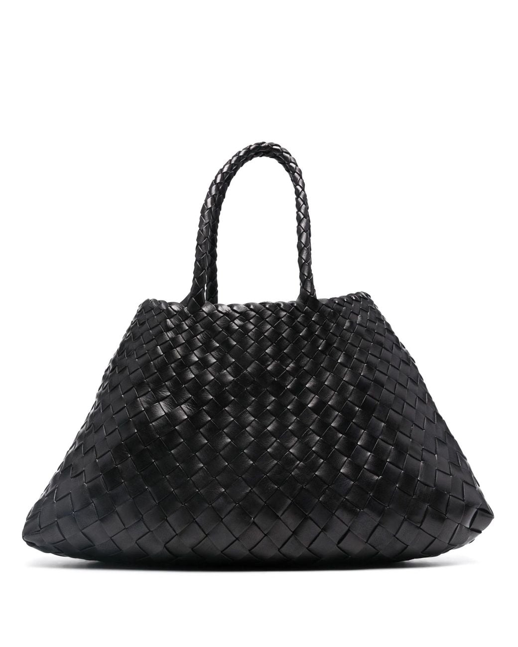 Dragon Diffusion Black Mini Double Handle Leather Bag