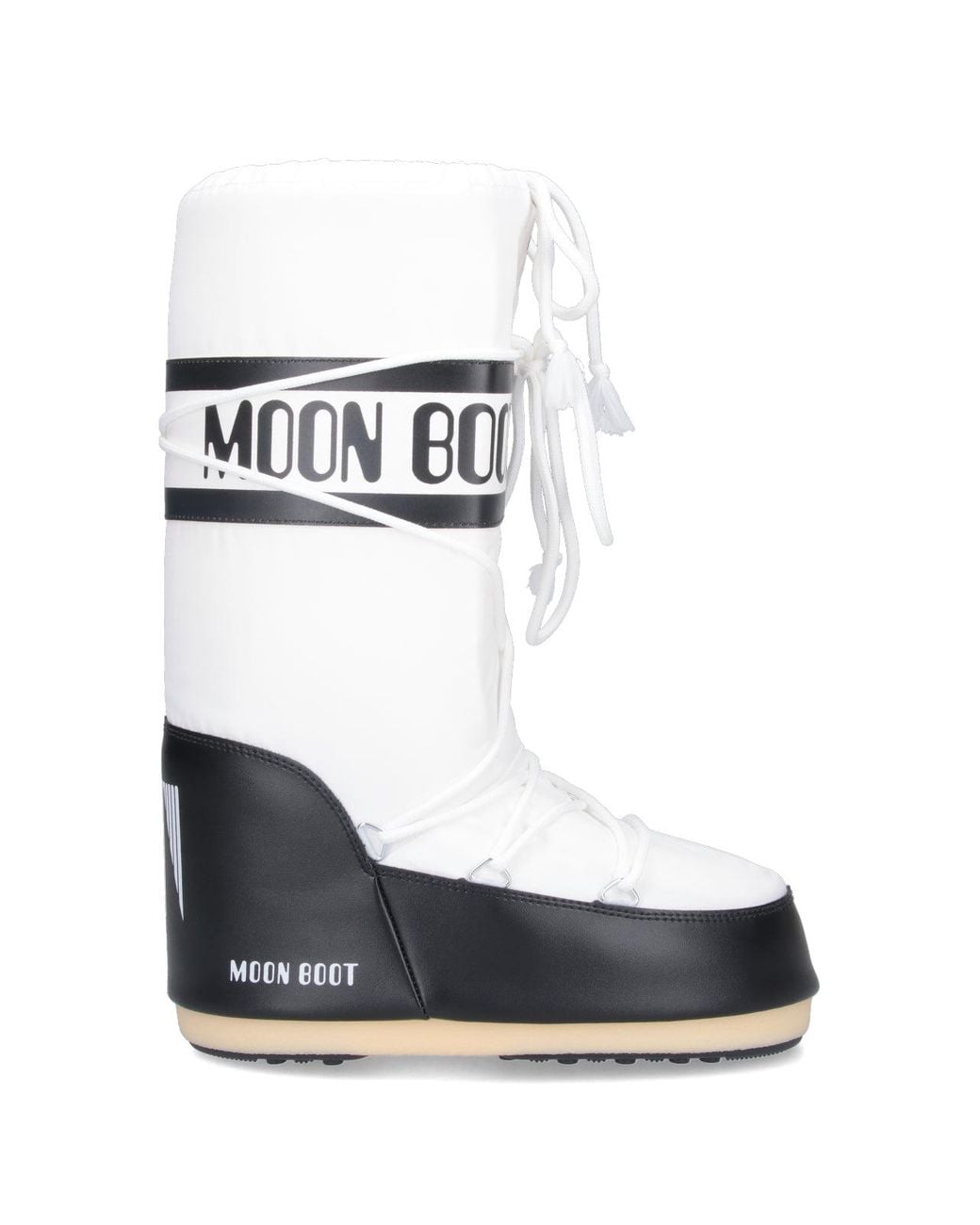 Moon Boot White Performance Winter Mini Boots With Rubber Outsole
