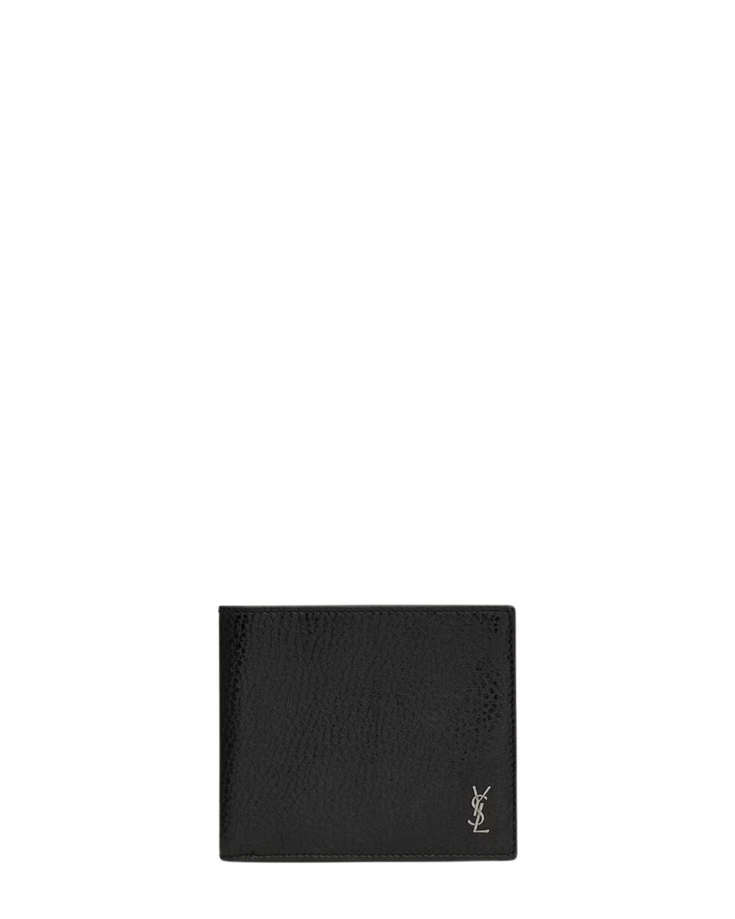 Saint Laurent White Tiny Cassandre East/West Wallet for men