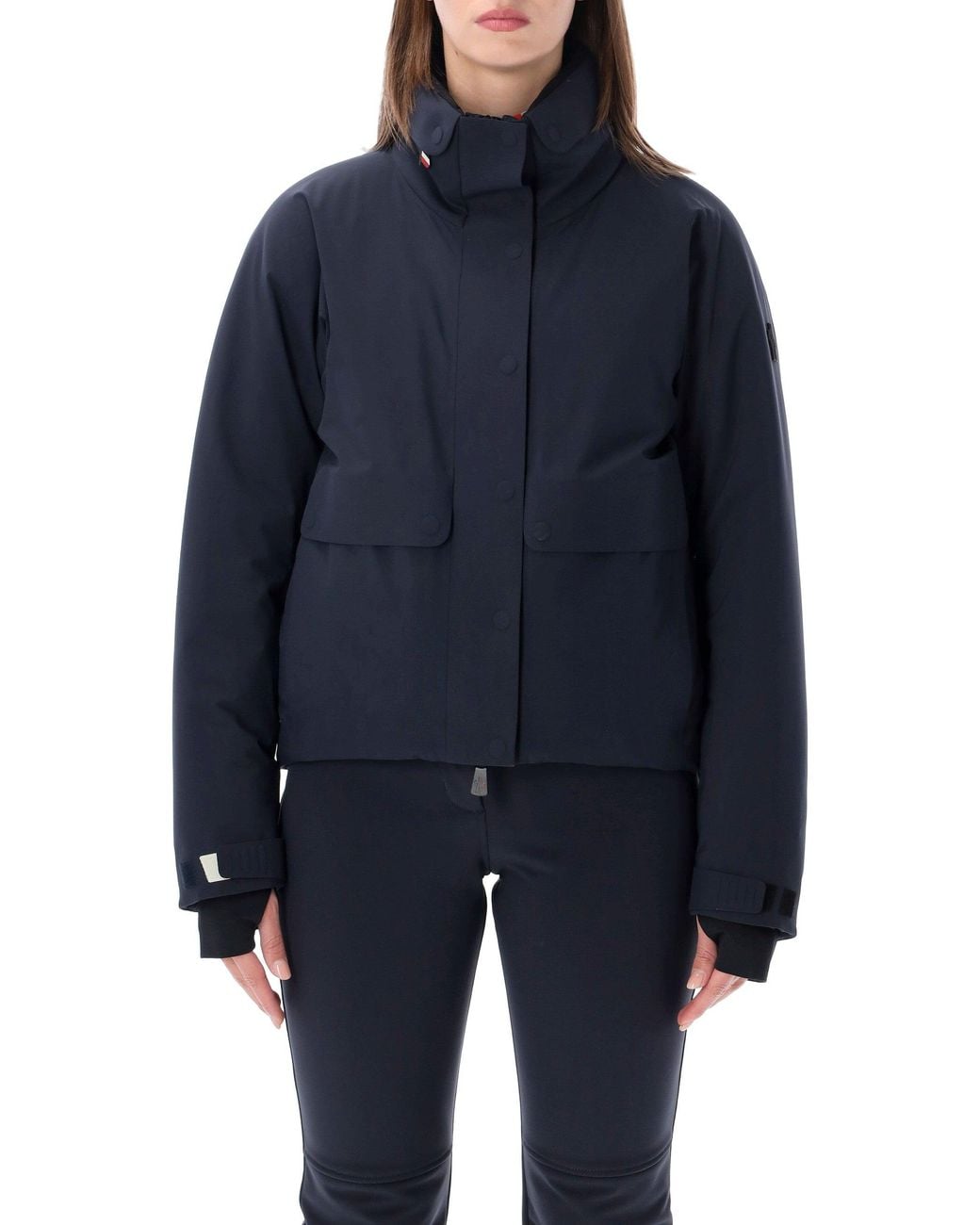 Moncler Blue Short Insulated Ski Jacket