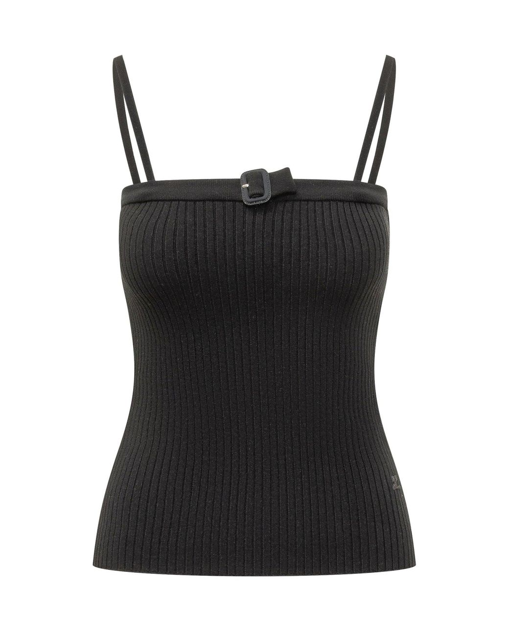 Courreges Black Chic Mini Bucle Top
