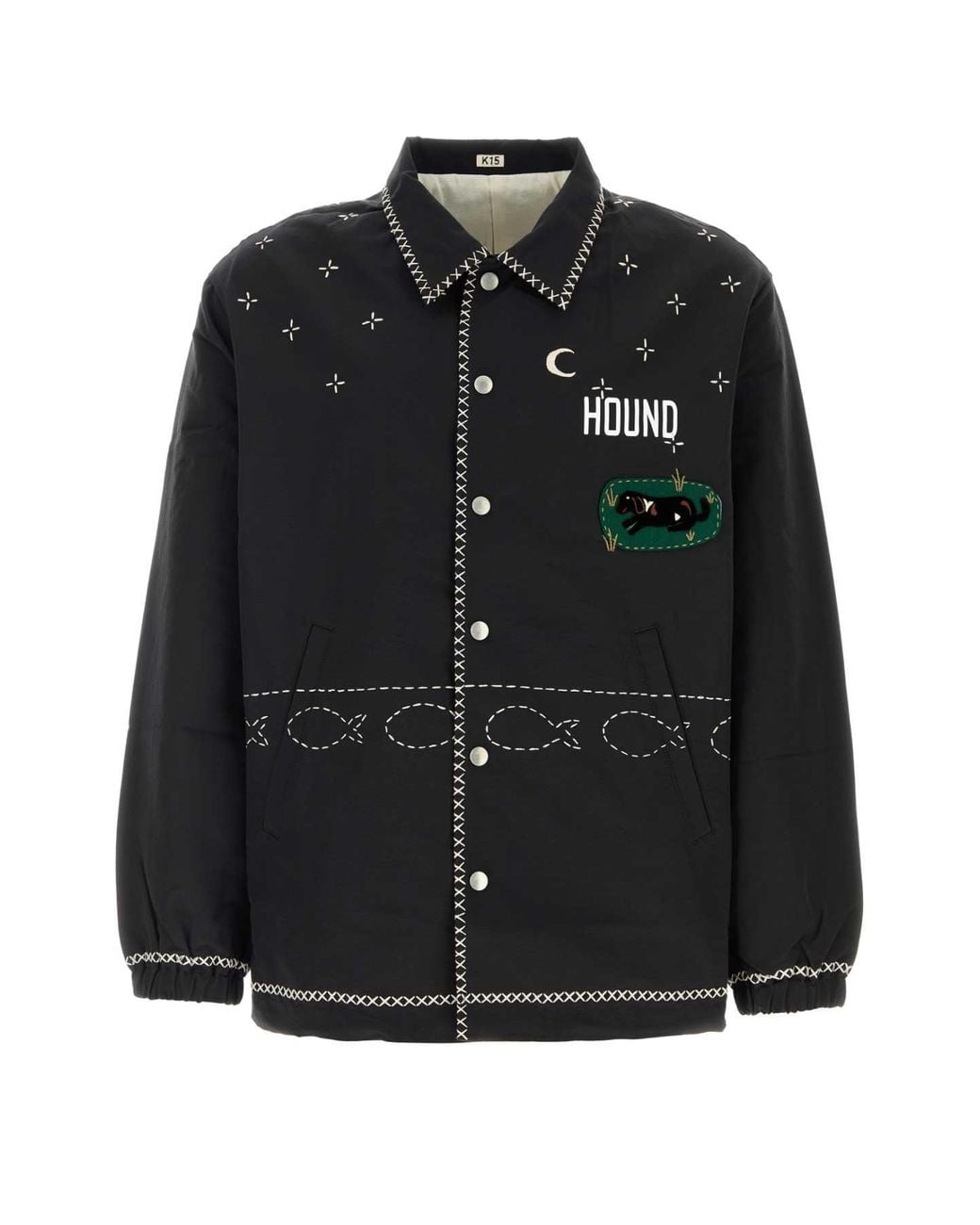 KHOKI Black Cotton-Blend Jacket With Cotton Lining for men