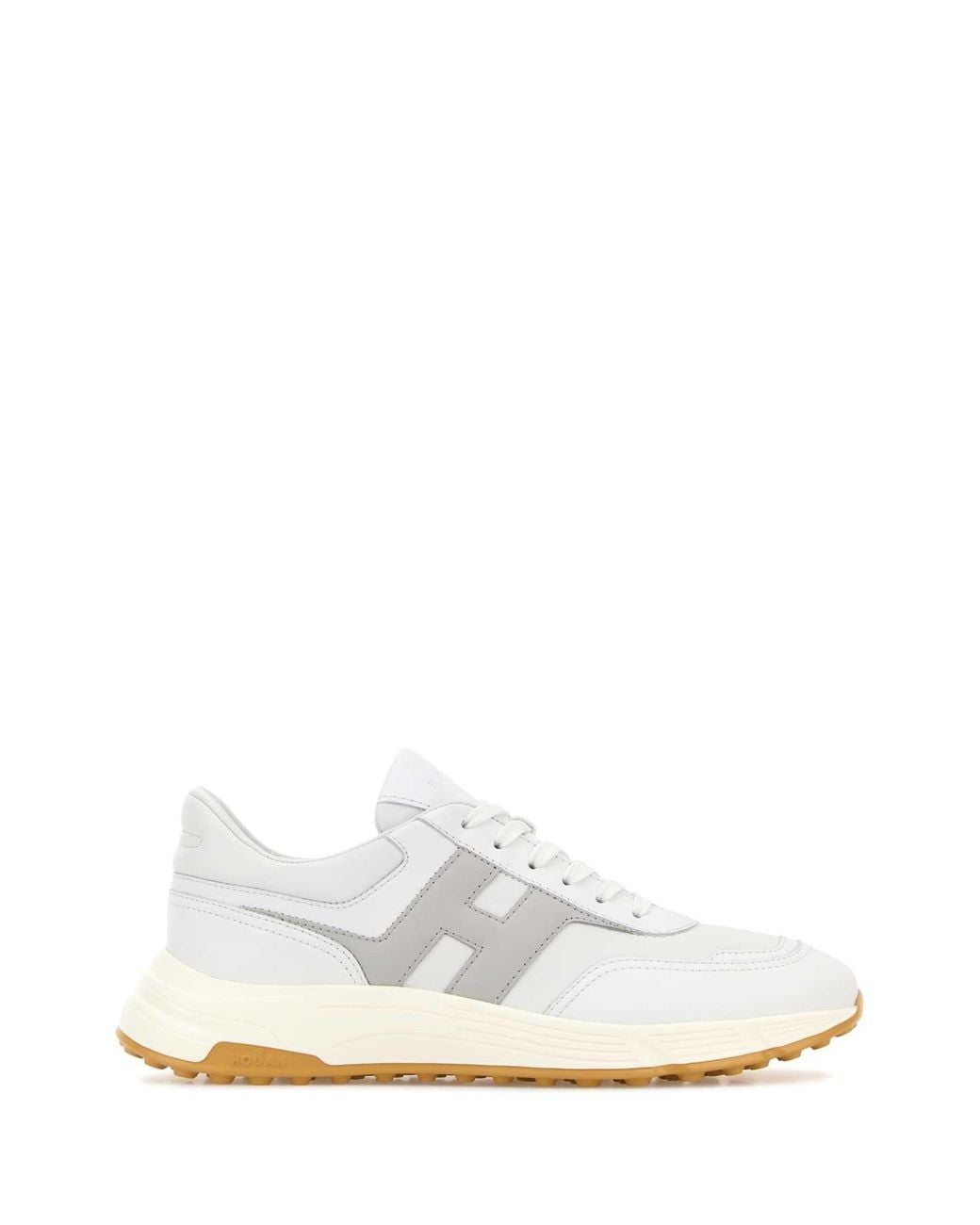 Hogan White Hyperlight Leather Sneaker