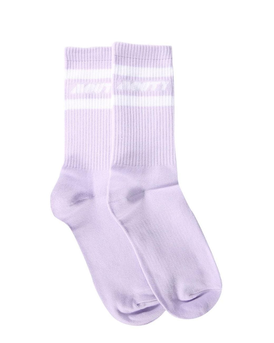 MOUTY Purple Logo Socks for men