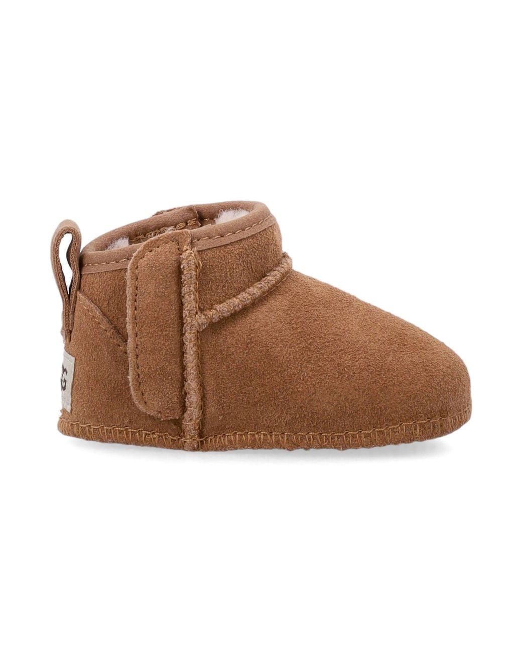 Ugg Brown Infant Suede Pull-On Booties