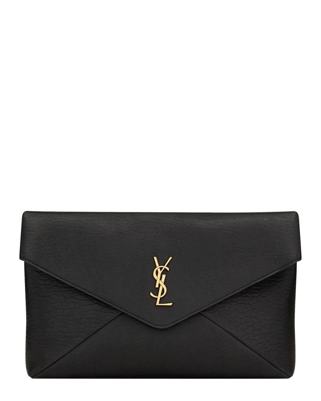 Saint Laurent Black Pochette "Envelope Cassandre" Large