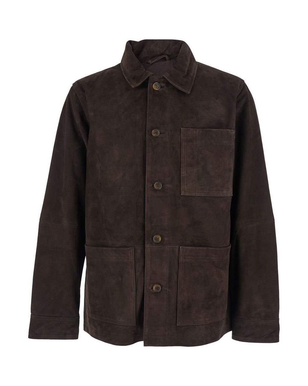 Sebago Black Jacket Camoscio Suede for men