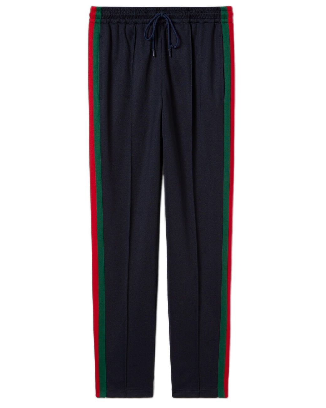 Gucci Blue Web Insert Athletic Sweatpants With Drawstring for men
