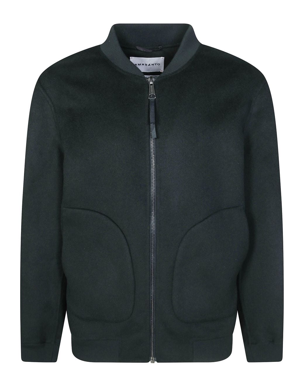 Amaranto Black Bomber Jacket for men