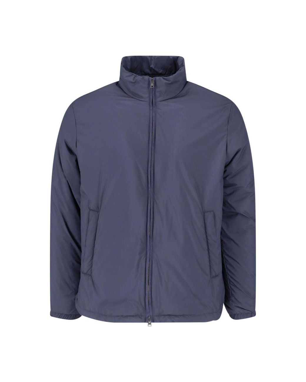 Herno Blue Zip-Up Padded Jacket for men