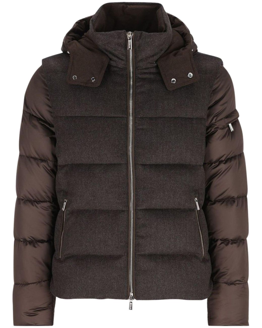 Moorer Black Cashmere-Wool Topcoat for men