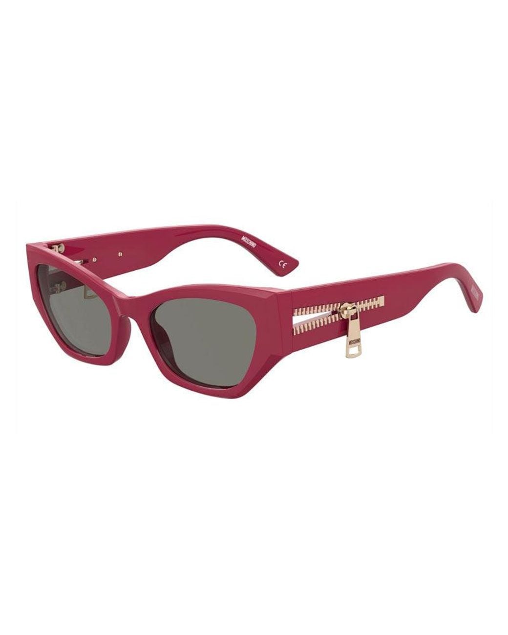 Moschino Red Mini Cat-Eye Sunglasses